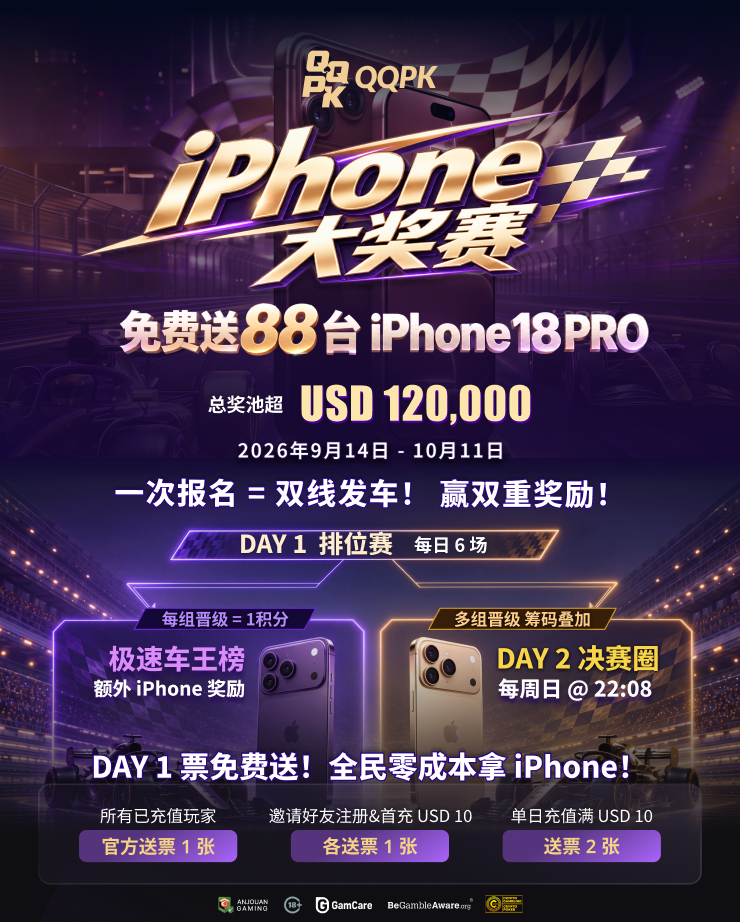 iPhone大奖赛|免费送 88 台 iPhone 18 Pro